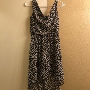 3 for $13! EUC  Black & White Heart High Low Dress